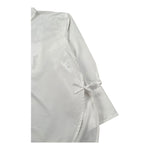 Dondup Camicia Manica Lunga Tinta Unita con Ricamo Logo per Bambina DFCA037 BIANCO DONDUP 