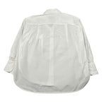 Dondup Camicia Manica Lunga Tinta Unita con Ricamo Logo per Bambina DFCA037 BIANCO DONDUP 