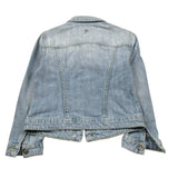 Dondup Giubbino Tinta Unita In Denim per Bambina DFGB013 AZZURRO DONDUP 