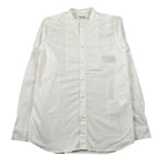 Dondup Camicia Manica Lunga Tinta Unita Collo Coreano per Bambino DMCA62 BIANCO DONDUP 