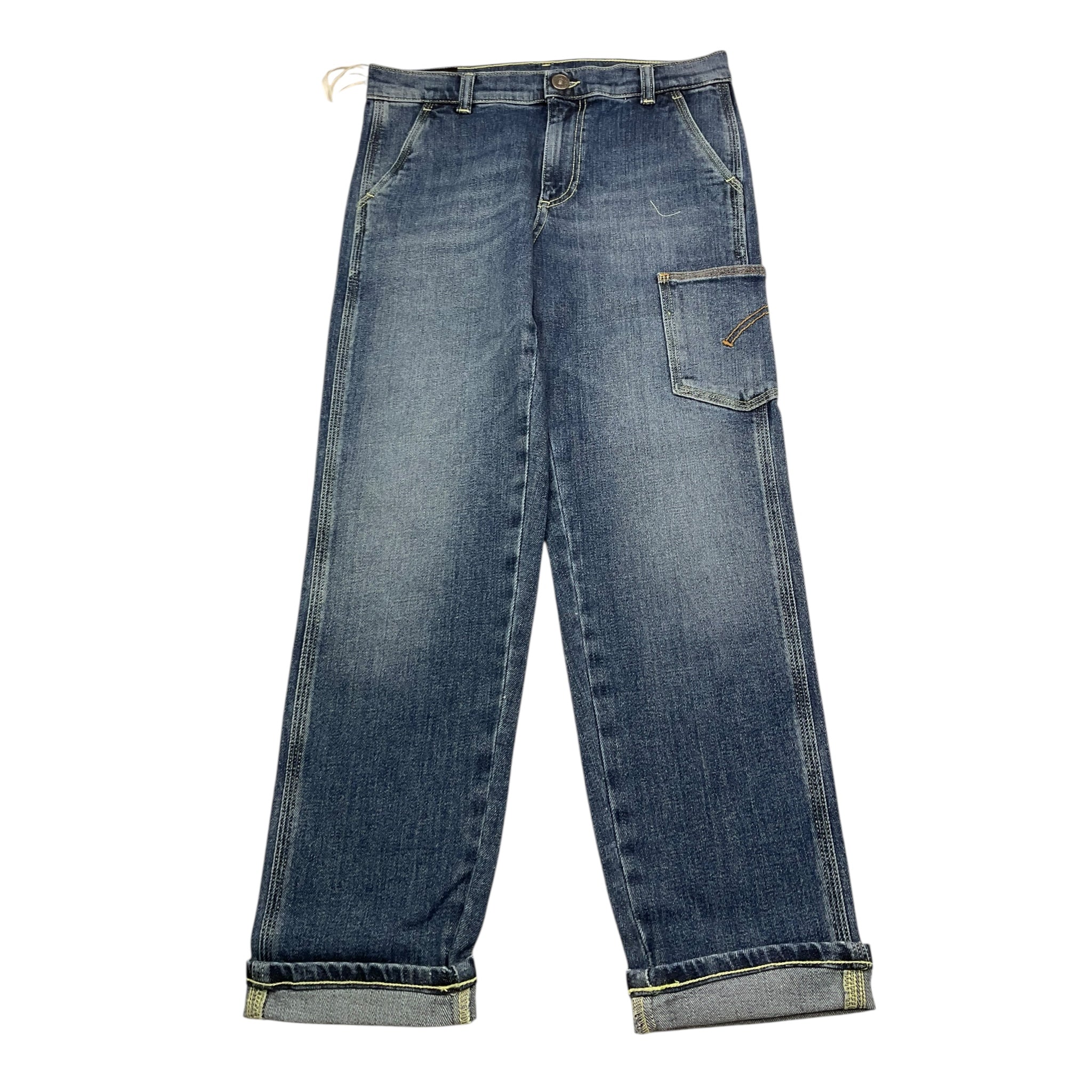 Dondup Jeans Tinta Unita con Tasche Americane per Bambino DMPA135 BLU DONDUP 