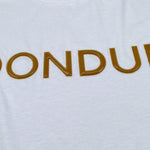 Dondup T-Shirt Tinta Unita con Stampa per Bambino DMTS034X BIANCO DONDUP 
