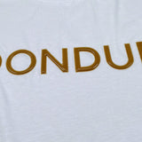 Dondup T-Shirt Tinta Unita con Stampa per Bambino DMTS034X BIANCO DONDUP 