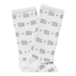 Dou Dou Calzini Tinta Unita Logati per Bambina 2Q0800 BIANCO DOU DOU 