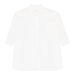 Dou Dou Camicia Tinta Unita Manica Lunga per Bambina DW1A20 BIANCO DOU DOU 
