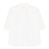 Dou Dou Camicia Tinta Unita Manica Lunga per Bambina DW1A20XXX BIANCO DOU DOU 