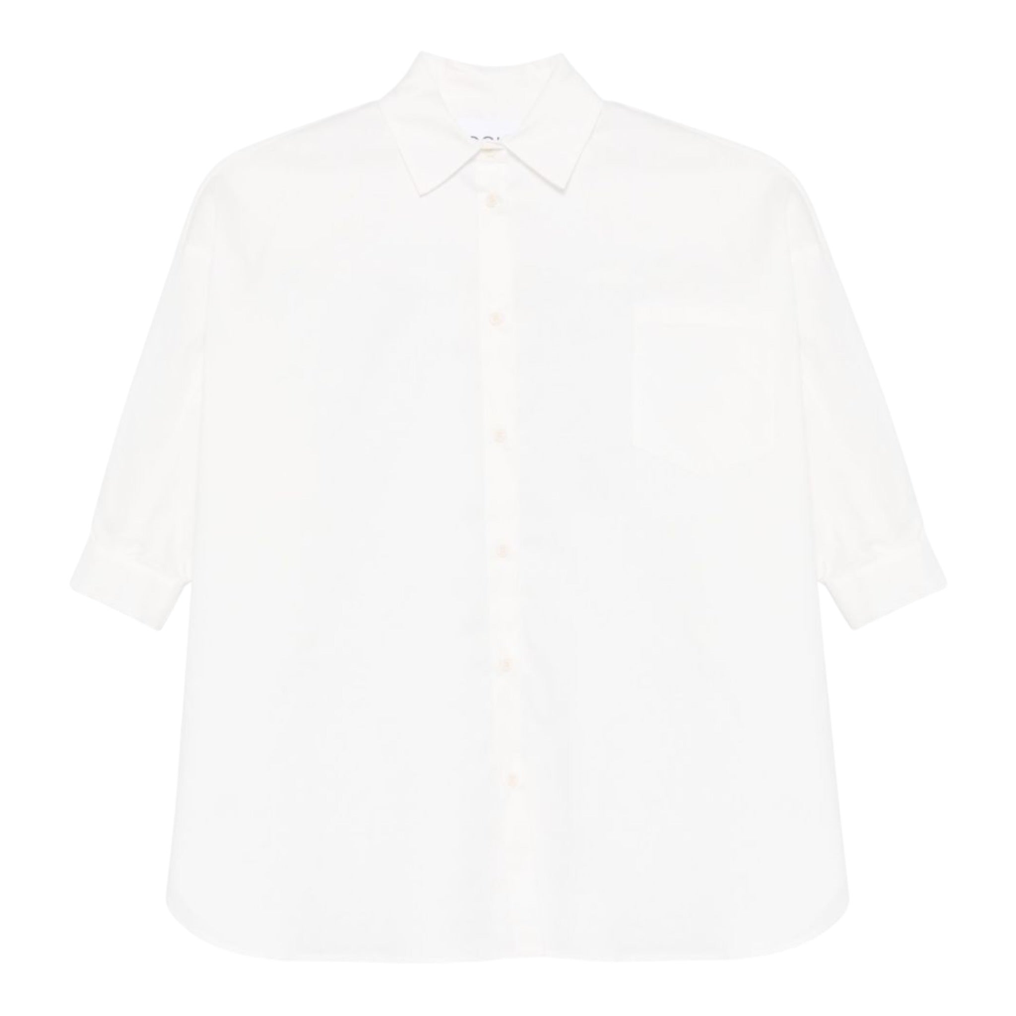 Dou Dou Camicia Tinta Unita Manica Lunga per Bambina DW1A20XXX BIANCO DOU DOU 