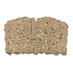 Dou Dou top Giromanica Tinta Unita con Paillettes E Piume per Bambina DW5A51 BEIGE DOU DOU 