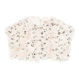 Dou Dou top Tinta Unita con Paillettes E Piume per Bambina DW5A51X BEIGE DOU DOU 
