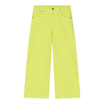 Dou Dou Jeans Tinta Unita Modello Palazzo per Bambina DW6P10 VERDE DOU DOU 