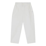 Dou Dou Pantalone Tinta Unita con Elastico In Vita per Bambina DW6P61X BIANCO DOU DOU 