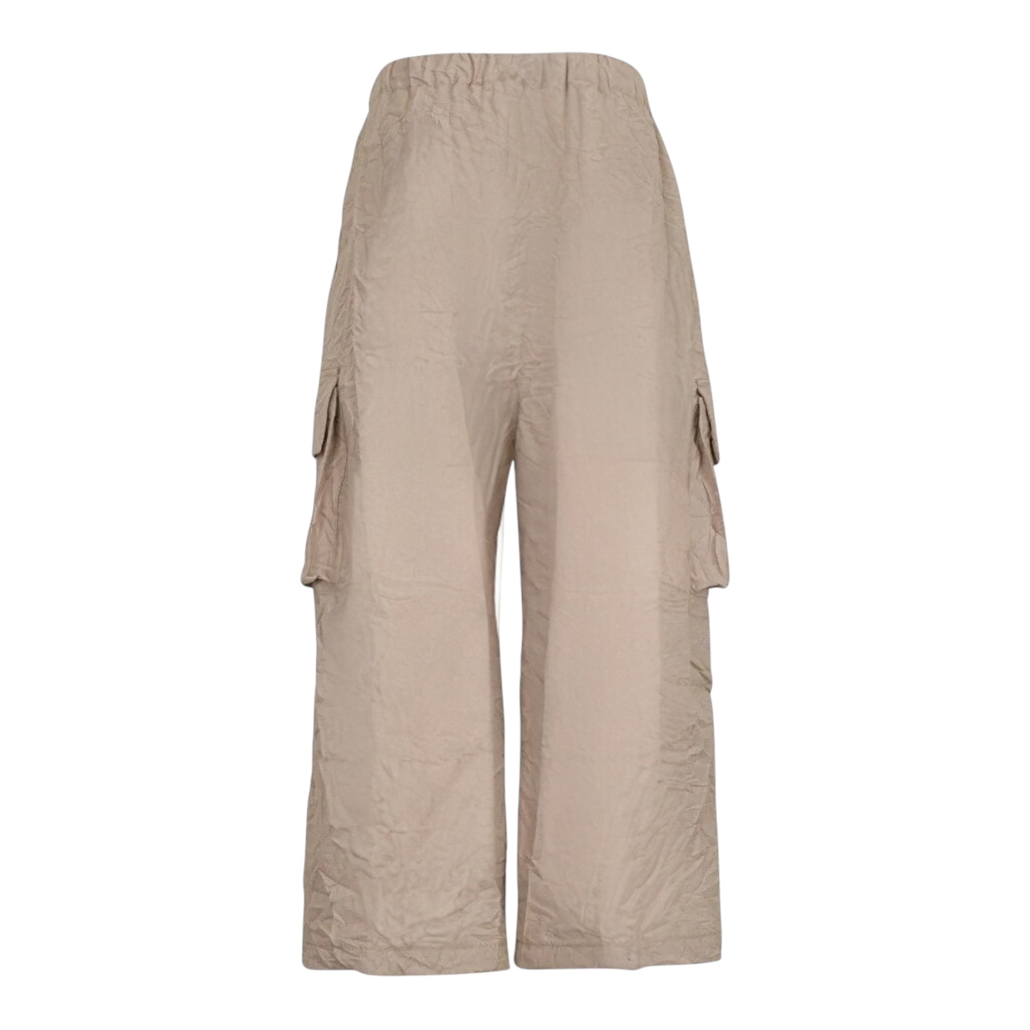 Dou Dou Pantalone Modello Cargo Tinta Unita con Tasconi per Bambina DW6P90 FANGO DOU DOU 