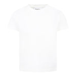 Dou Dou T-Shirt Girocollo Tinta Unita per Bambina DW8P41 BIANCO DOU DOU 