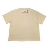 Dou Dou T-Shirt Girocollo Tinta Unita per Bambina DW8P61 PANNA DOU DOU 