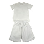 Dropseason2 Completo 2 Pezzi T-Shirt-Bermuda Tinta Unita per Bambino ZU1740 BIANCO DROPSEASON2 
