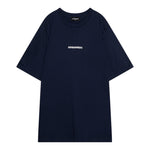 Dsquared2 T-Shirt Girocollo Tinta Unita con Stampa per Bambino DQ2478 BLU DSQUARED2 
