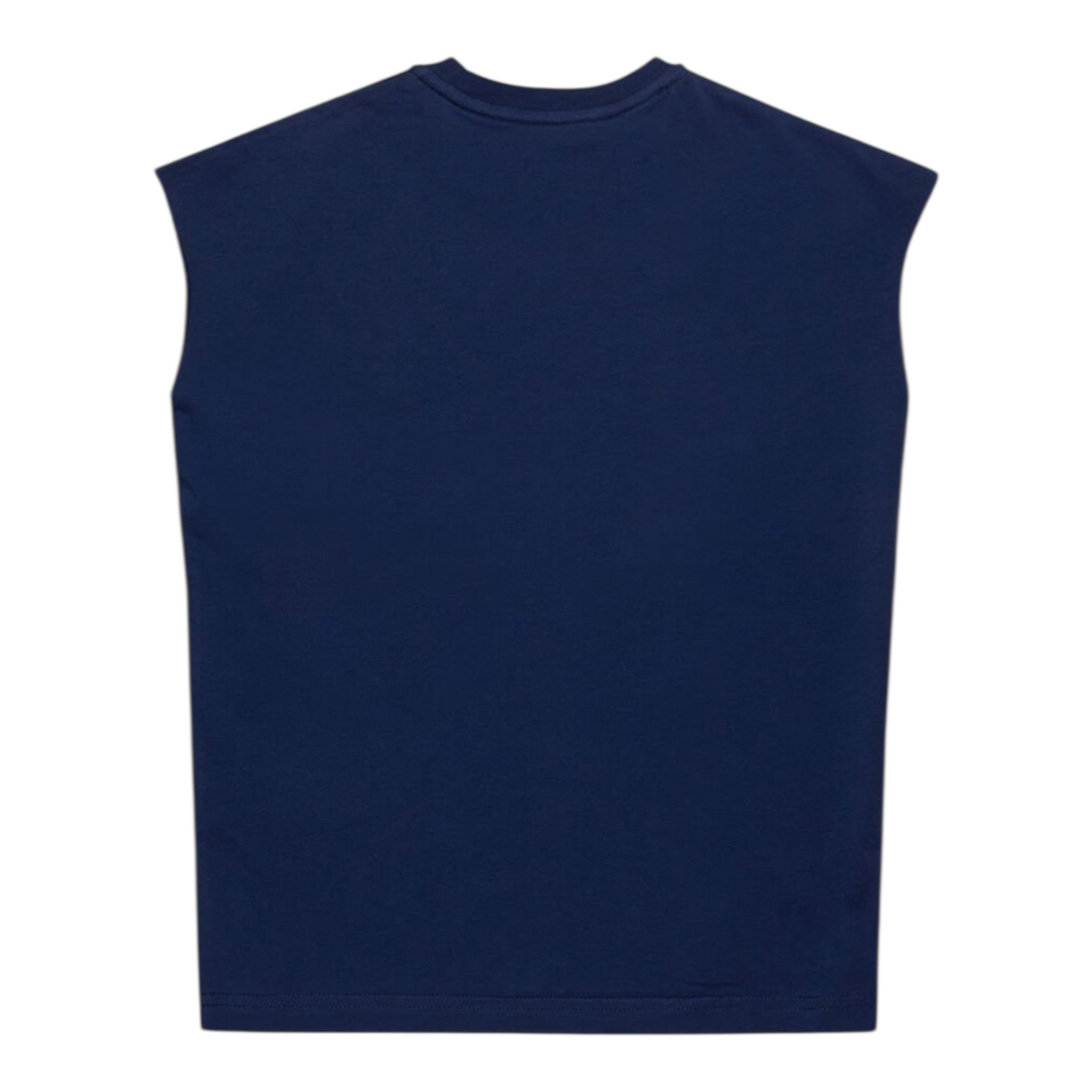 Dsquared2 Canotta Tinta Unita con Stampa Logo per Bambino DQ2900 BLU DSQUARED2 