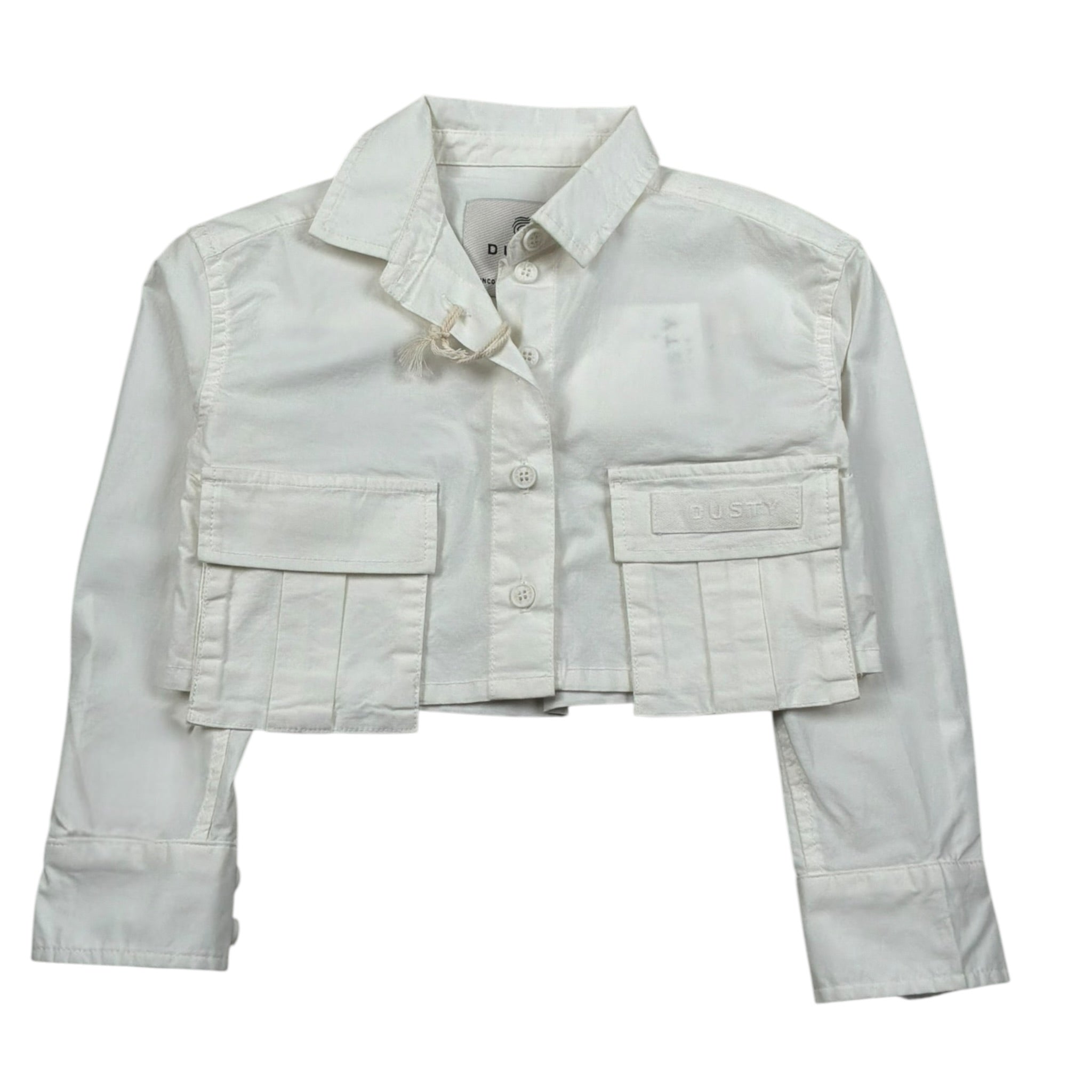 Dusty Color Camicia Manica Lunga Tinta Unita per Bambina DJWS5014CA PANNA DUSTY COLOR 