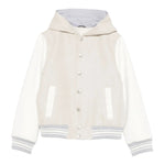 Eleventy Giubbino Modello College con Cappuccio per Bambino EW2P17 BEIGE ELEVENTY 