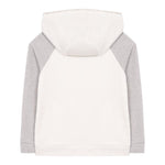 Eleventy Felpa Tinta Unita con Cappuccio E Profili In Contrasto per Bambino EW4P40 BIANCO ELEVENTY 