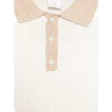 Eleventy Polo Mezza Manica Tinta Unita per Bambino EW9P01X PANNA ELEVENTY 