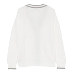 Eleventy Cardigan Tinta Unita con Pofili In Contrasto per Bambino EW9P50 BIANCO ELEVENTY 