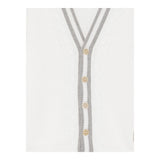 Eleventy Cardigan Tinta Unita con Pofili In Contrasto per Bambino EW9P50 BIANCO ELEVENTY 