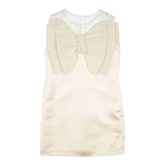 Elisabetta Franchi Abito Giromanica con Fiocco Tinta Unita per Bambina EFAB451 BEIGE ELISABETTA FRANCHI 