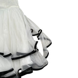 Elisabetta Franchi Abito Bretelline Tinta Unita con Tulle per Bambina EFAB594 BIANCO ELISABETTA FRANCHI 
