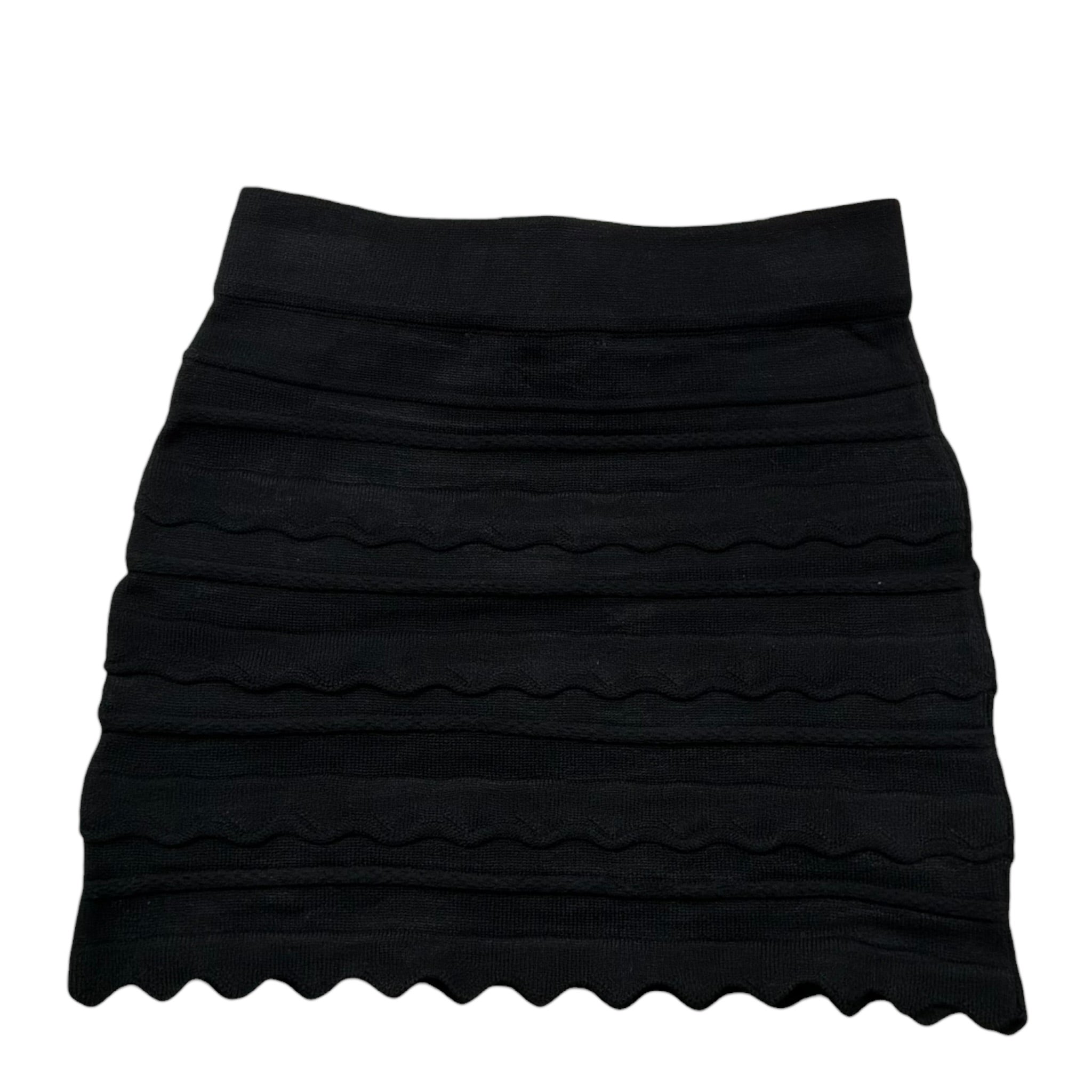 Elisabetta Franchi Gonna Tinta Unita con Ricami per Bambina EFCM015 NERO ELISABETTA FRANCHI 