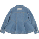 Elisabetta Franchi camicia Manica Lunga Tinta Unita In Denim per Bambina EFGB123XXX AZZURRO ELISABETTA FRANCHI 