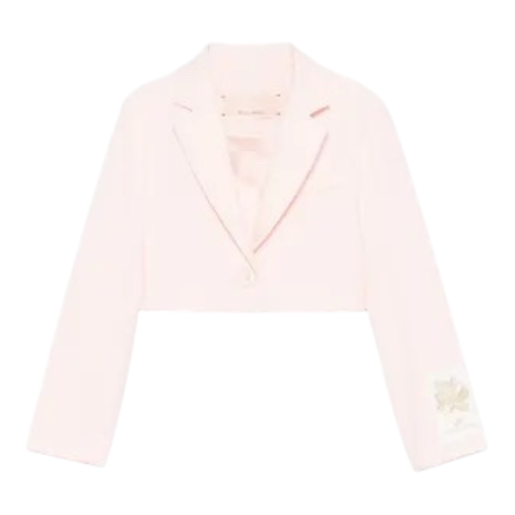 Elisabetta Franchi Giacca Tinta Unita Modello Crop per Bambina EFGCM64 ROSA ELISABETTA FRANCHI 