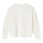 Elisabetta Franchi Cardigan Tinta Unita con Ricami per Bambina EFMA160 PANNA ELISABETTA FRANCHI 