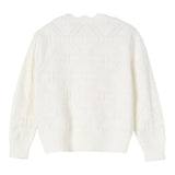 Elisabetta Franchi Cardigan Tinta Unita con Ricami per Bambina EFMA160 PANNA ELISABETTA FRANCHI 