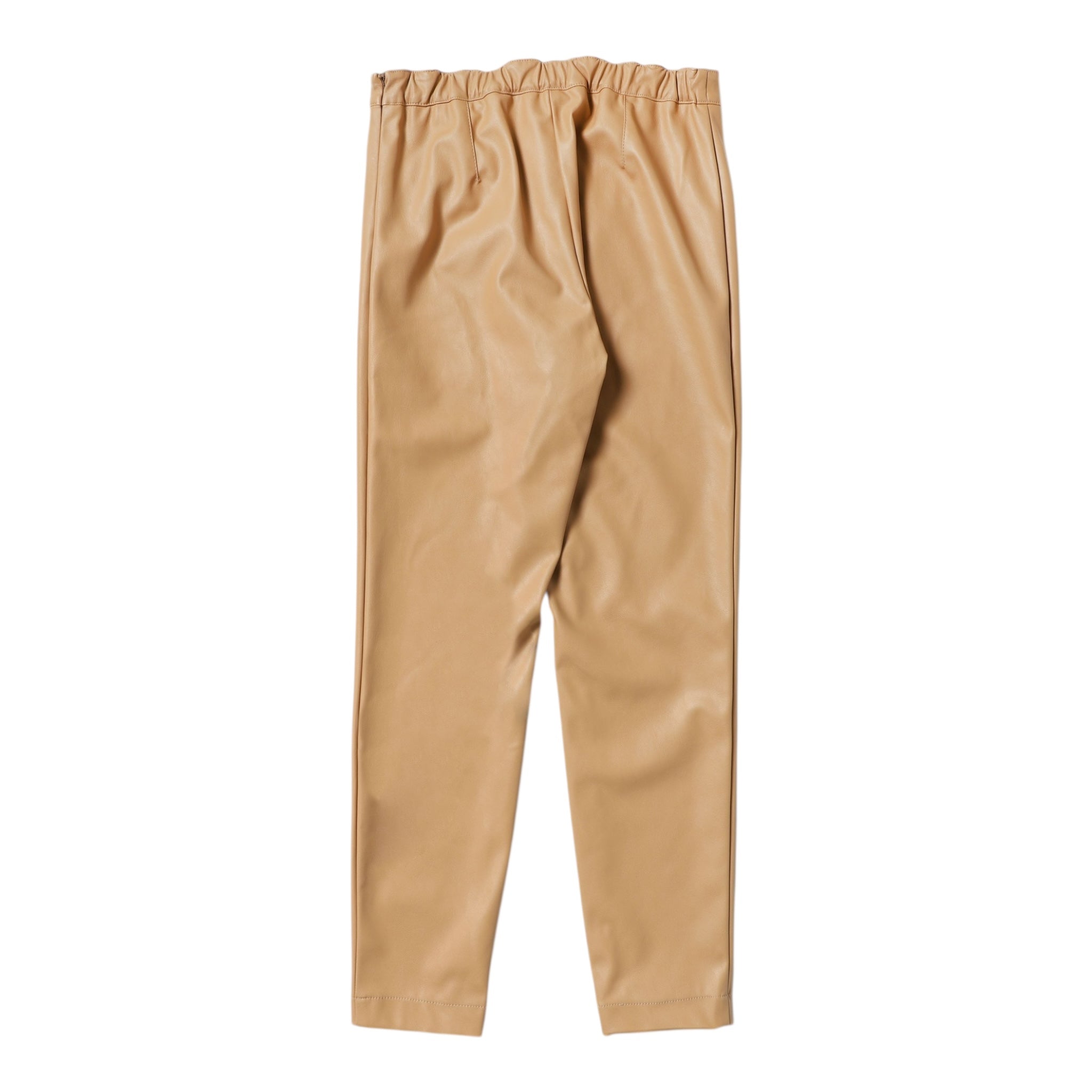 Elisabetta Franchi Pantalone In Ecopelle Tinta Unita per Bambina EFPA152 CAMMELLO ELISABETTA FRANCHI 