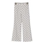 Elisabetta Franchi Pantalone tinta unita Stampe Logo Panna per Bambina EFPA192 PANNA ELISABETTA FRANCHI 