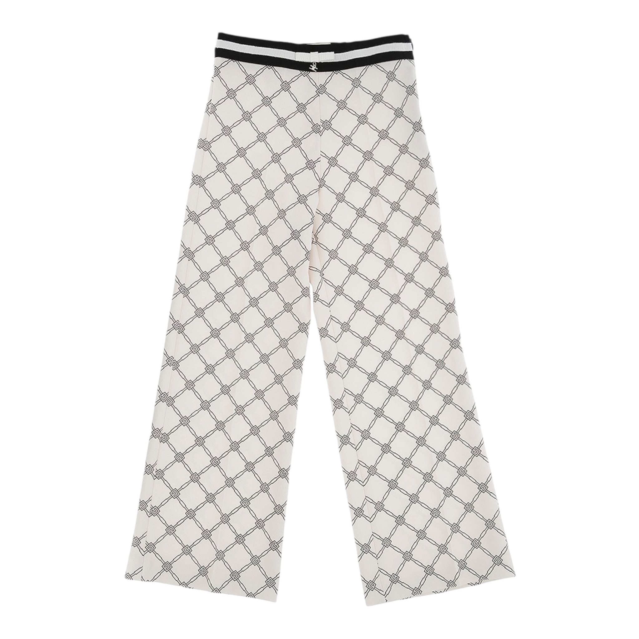 Elisabetta Franchi Pantalone Tinta Unita Logato per Bambina EFPA282 PANNA ELISABETTA FRANCHI 