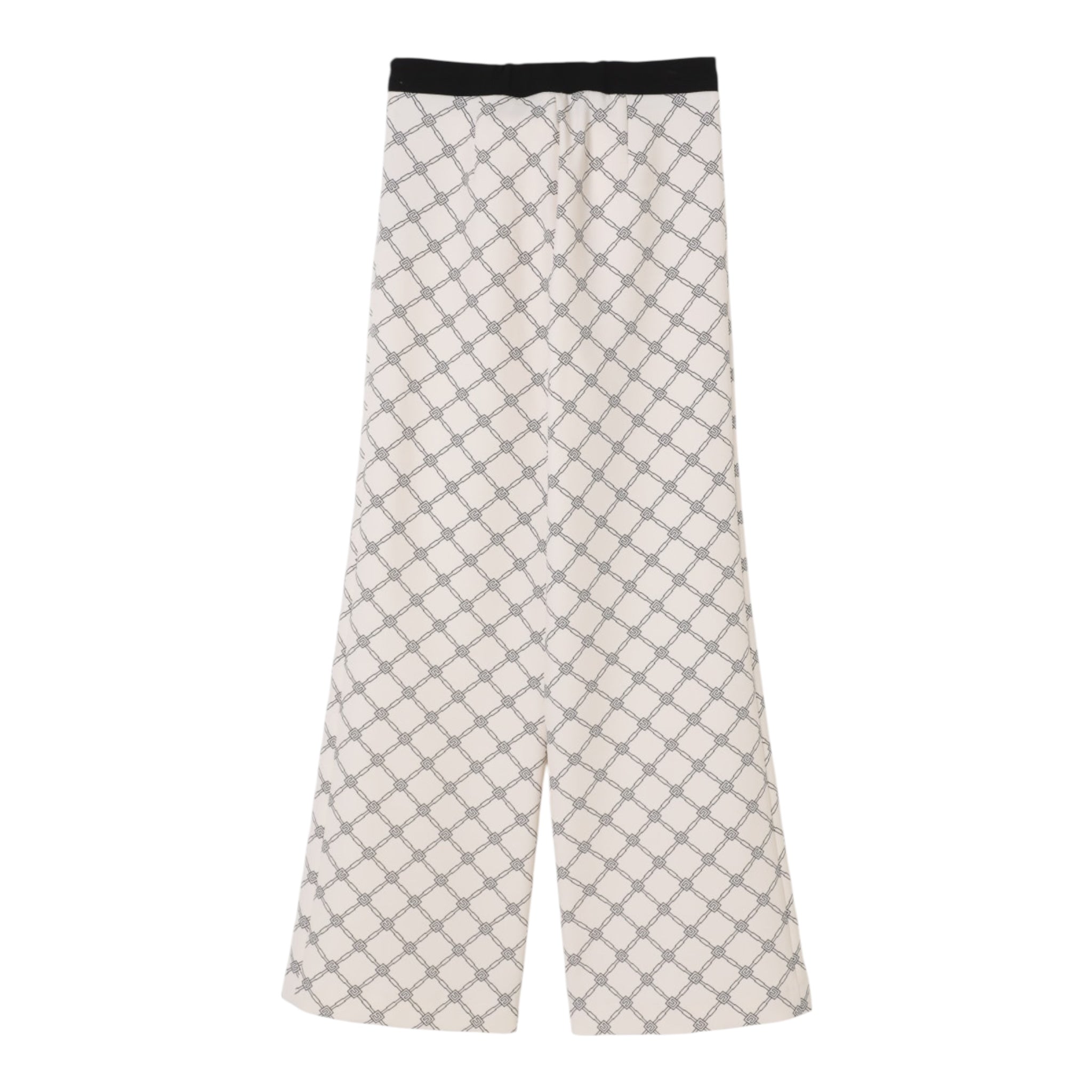 Elisabetta Franchi Pantalone Tinta Unita Modello Zampa per Bambina EFTA1000 AVORIO ELISABETTA FRANCHI 