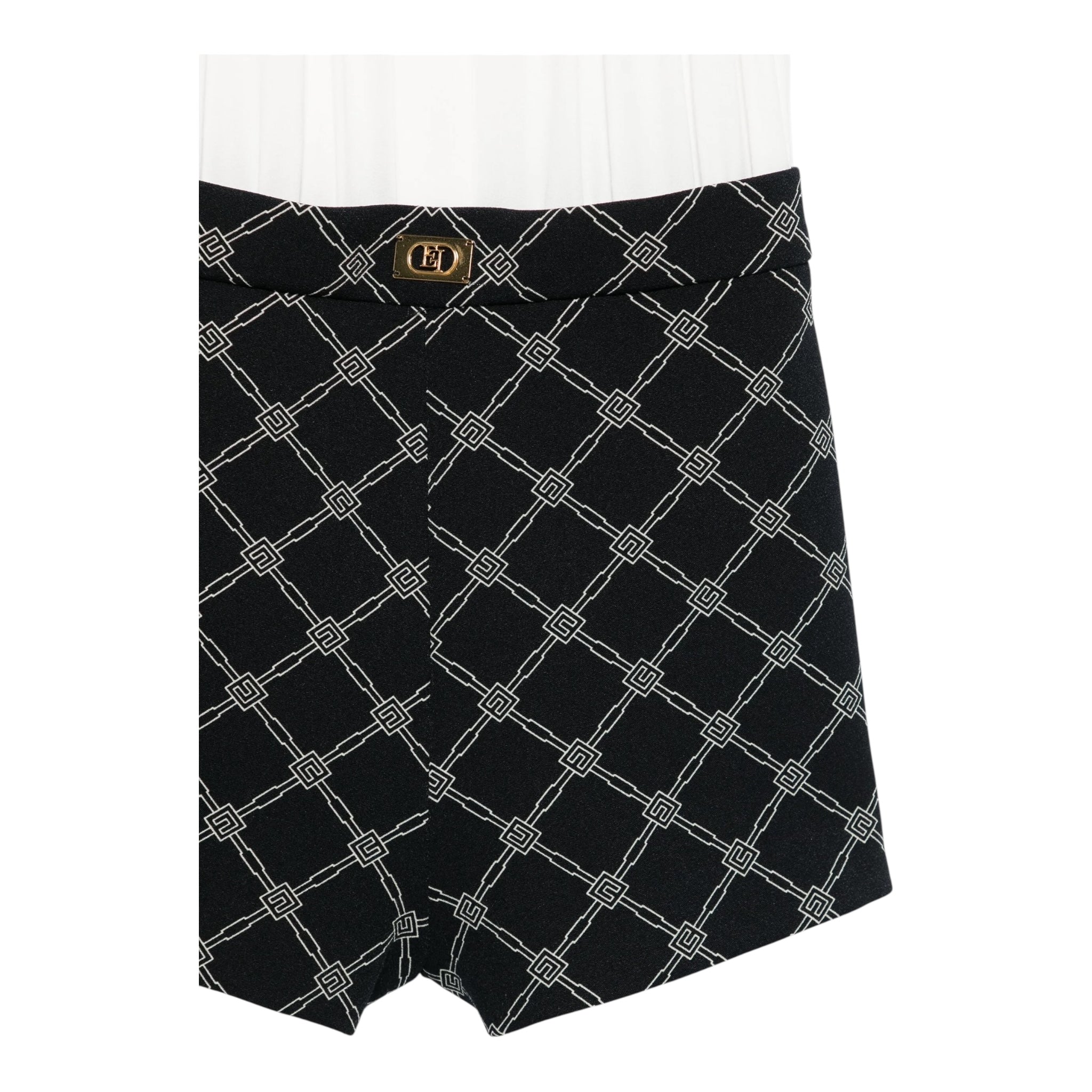 Elisabetta Franchi Tuta Giromanica Bicolore per Bambina EFTA100X BIANCO/NERO ELISABETTA FRANCHI 