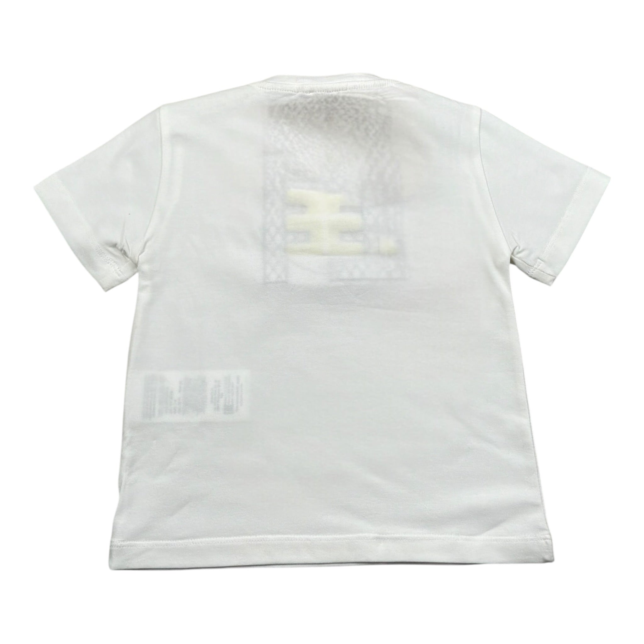 Elisabetta Franchi T-Shirt Girocollo Tinta Unita con Logo per Bambina EFTS185 BIANCO ELISABETTA FRANCHI 