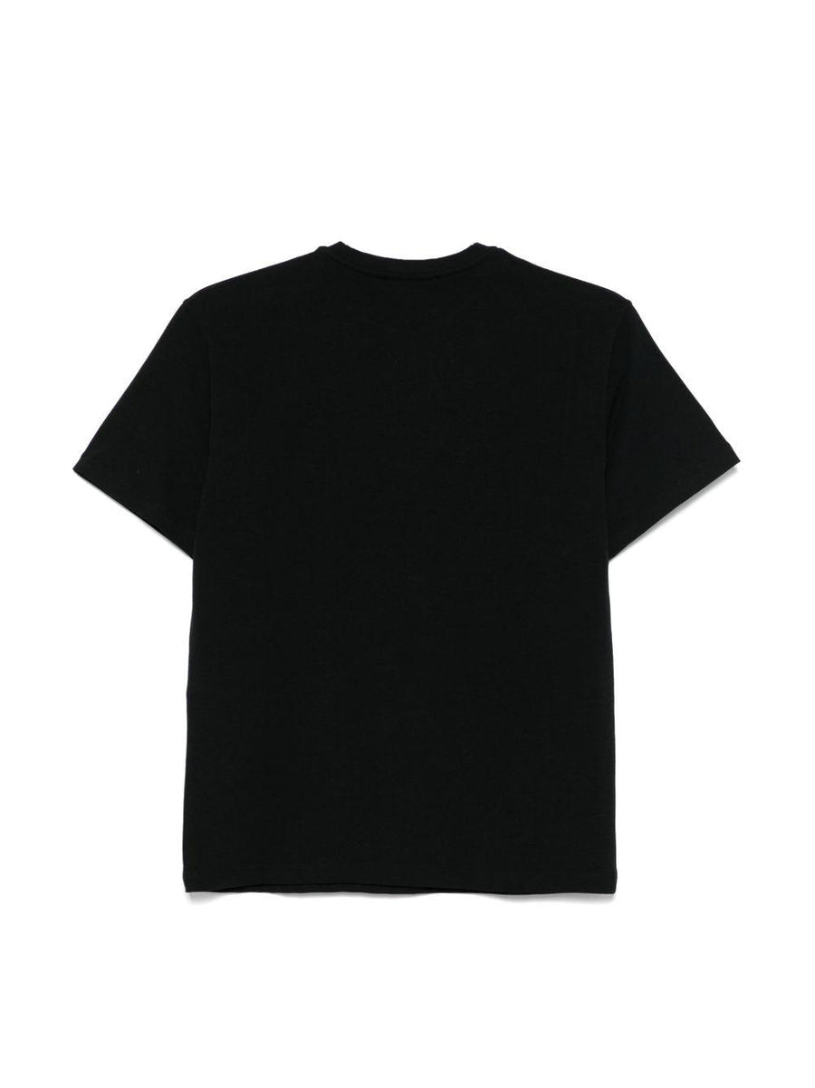 Elisabetta Franchi T-Shirt Girocollo Tinta Unita con Applicazioni Brillantini per Bambina EFTS230XXX NERO ELISABETTA FRANCHI 