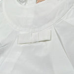 Elisabetta Franchi Abito Tinta Unita con Rouches per Neonata EGAB198X BIANCO ELISABETTA FRANCHI 