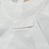 Elisabetta Franchi Abito Tinta Unita con Rouches per Bambina EGAB198XJ BIANCO ELISABETTA FRANCHI 