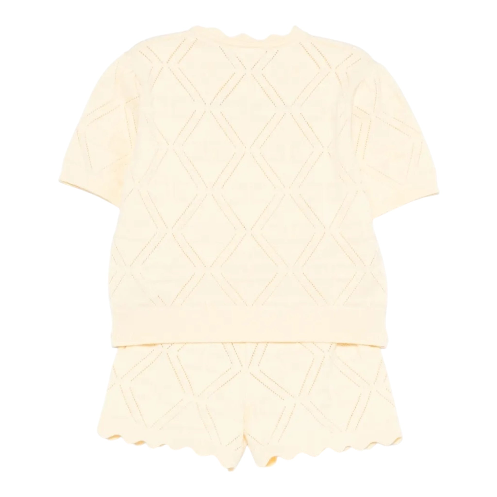 Elisabetta Franchi Completo 2 Pezzi T-Shirt-Bermuda In Filo per Neonata EGCM006 GIALLO ELISABETTA FRANCHI 