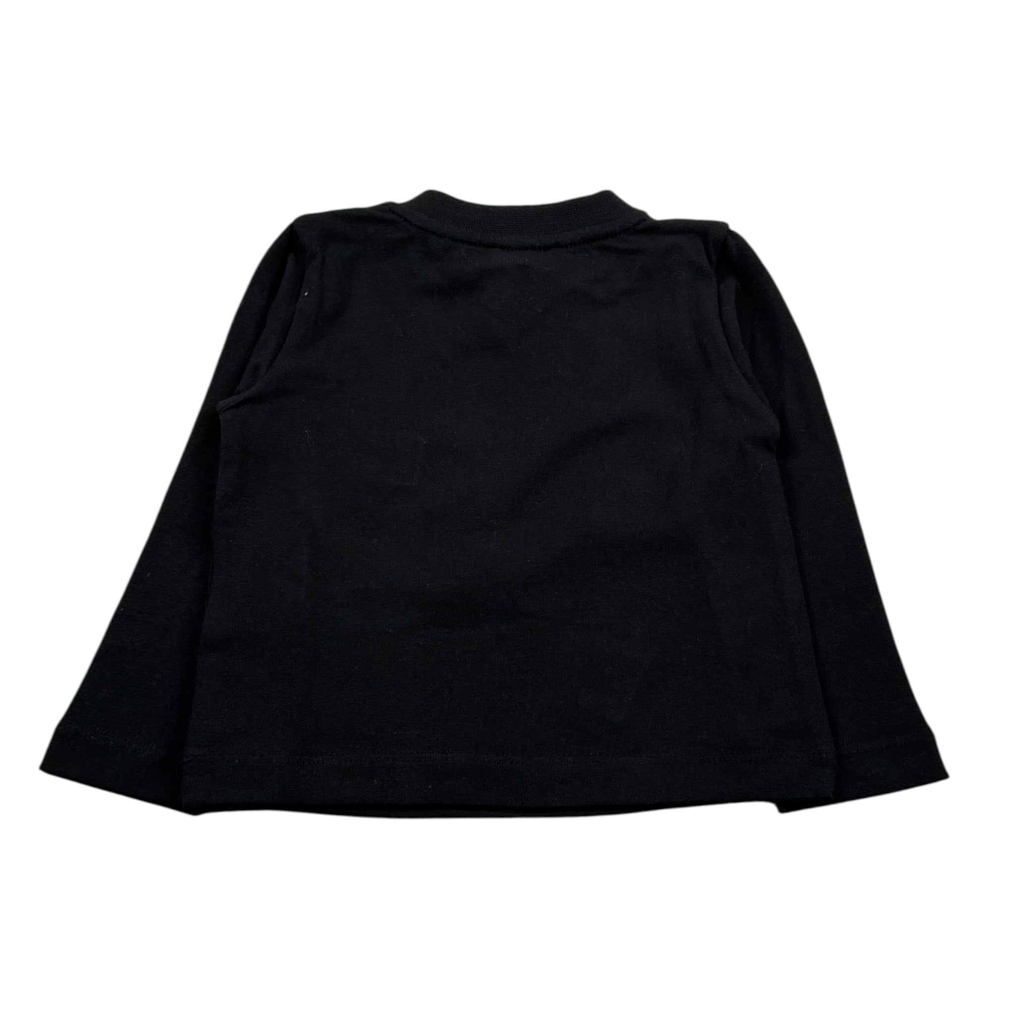 Elisabetta Franchi Shirt Girocollo tinta unita con Stampa Nero per Neonata EGTS072 NERO ELISABETTA FRANCHI 