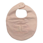 Elisabetta Franchi Bavetta Tinta Unita Logata per Neonata ENBA045 ROSA ELISABETTA FRANCHI 