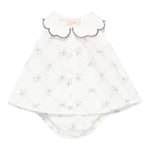 Elisabetta Franchi Completo 2 Pezzi Camicia-Coulotte Tubta Unita con Stampa per Neonata ENCD096X BIANCO ELISABETTA FRANCHI 