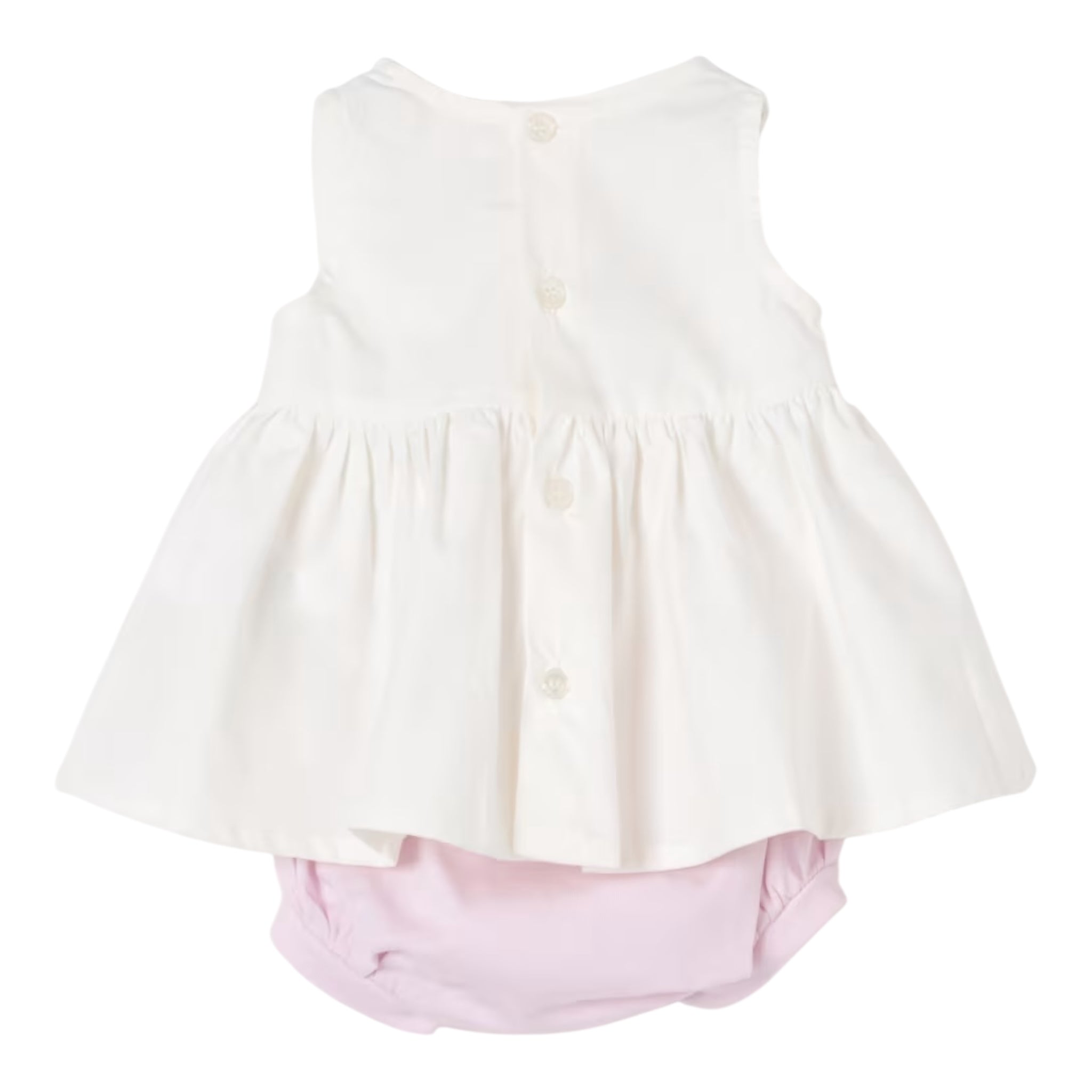 Elisabetta Franchi Completo 2 Pezzi Camicia-Coulotte Bicolore per Neonata ENCD098X BIANCO ELISABETTA FRANCHI 