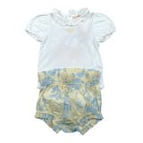 Elisabetta Franchi Completo 2 Pezzi Body-Culotte Bicolore per Neonata ENCD099X BIANCO ELISABETTA FRANCHI 