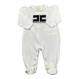 Elisabetta Franchi Tutina Tinta Unita con Stampa per Neonata ENTU105 BIANCO ELISABETTA FRANCHI 